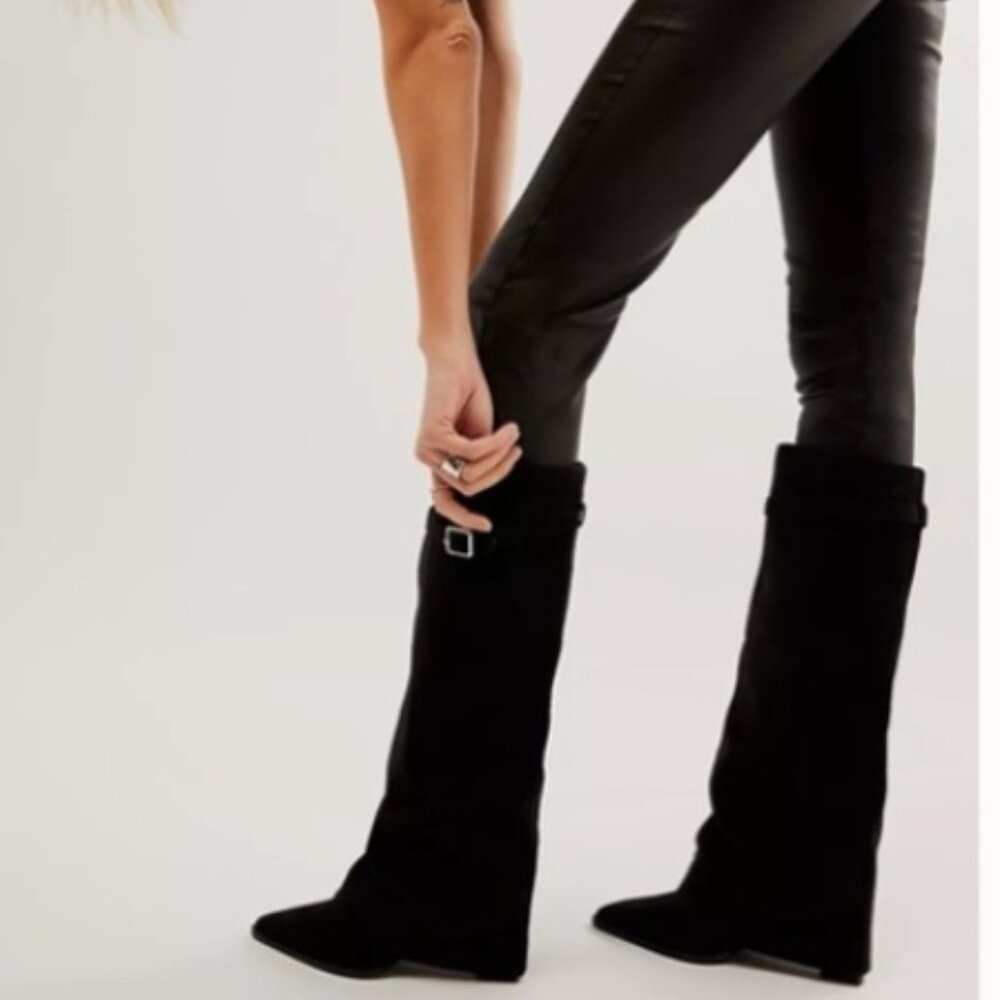 Free People Fold Over Boot "NEW" - Picture 15 of 16